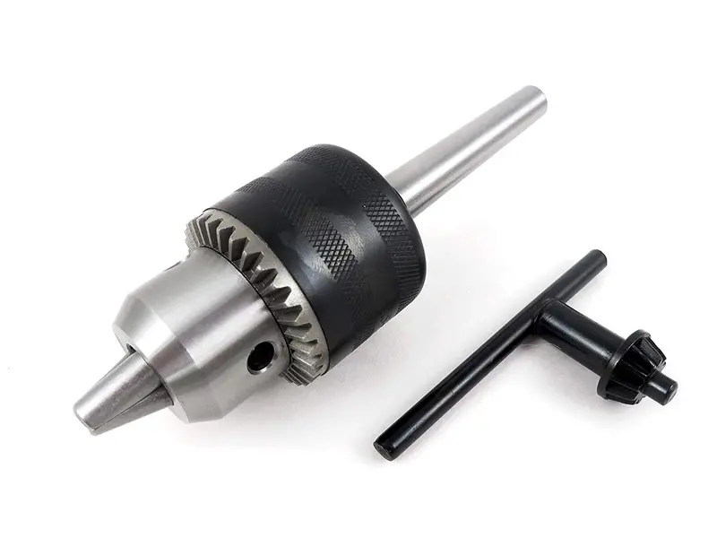 0–1/2" 3-Jaw Drill Chuck With Mt1 Morse Taper & Tightening Key (Model 467221) 1