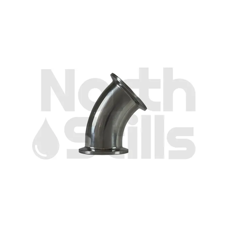 1.5" 45° Stainless Steel Tri-Clamp Elbow Fitting 1
