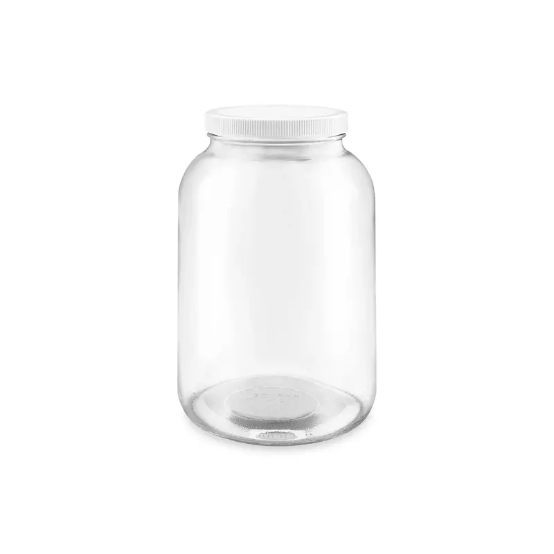 1-Gallon Wide-Mouth Glass Kombucha Fermentation Jar With Plastic Cap 1