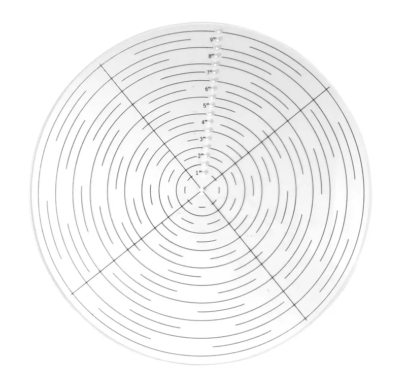 10-Inch Round Center Finder Compass — Precision Layout Tool For Woodturners And Lathe Work (114601) 1