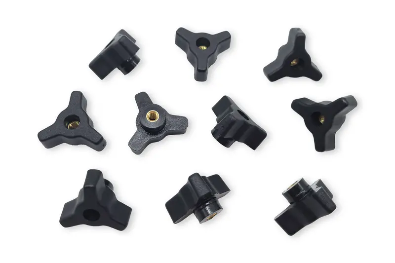 10-Piece Tri-Star Knob Set – 1-1/2-Inch Diameter, Internal Thread Design 1