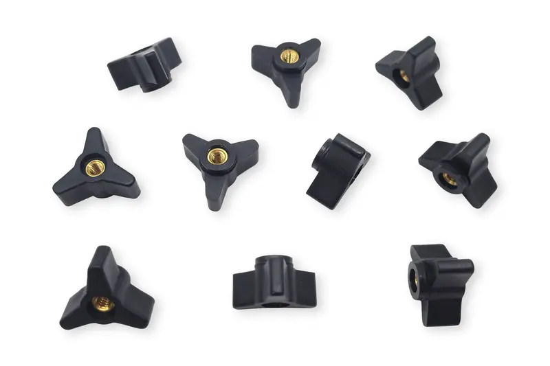 10-Piece Tri-Star Knob Set – 1-3/16-Inch Diameter, Female Threaded Mounting 1
