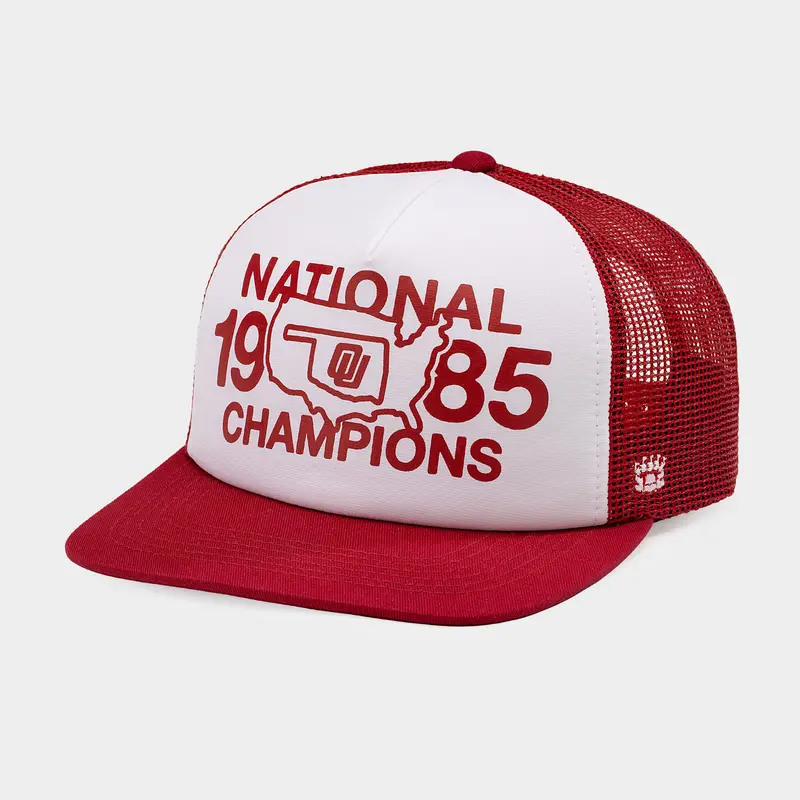 1985 Oklahoma National Champions Trucker Hat – Retro Football Cap 1