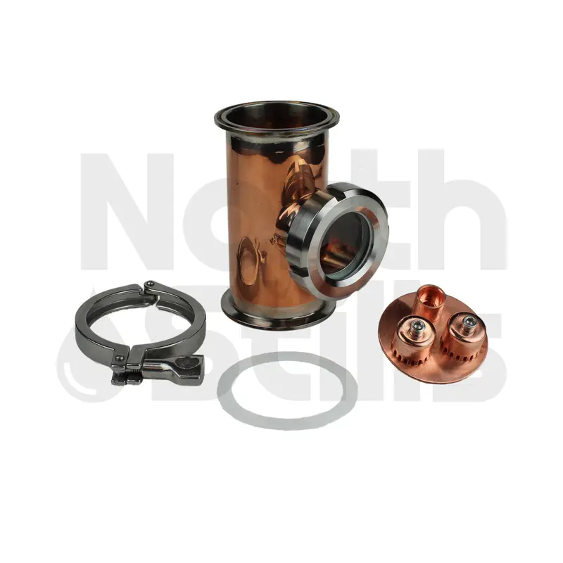 3" Copper Flute Section With Bubble Plate 1