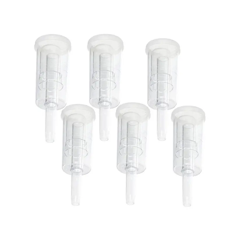 3-Piece Cylindrical Airlock – Pack Of 6 Sanitary Fermentation Seals 1