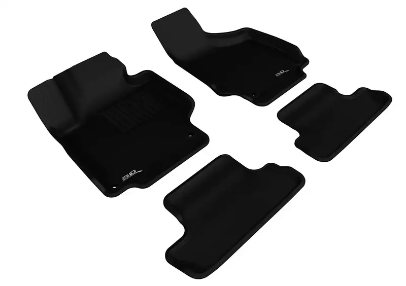 3D Maxpider Kagu L1Ad02901509 All-Weather Floor Liners – Black, 4-Piece Set (Front & Rear) 1