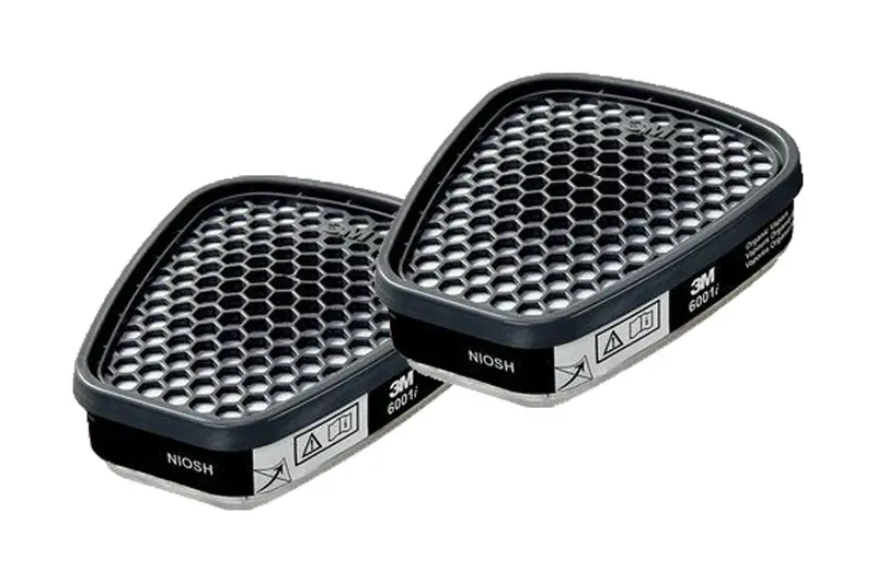 3M 6001 Organic Vapor Respirator Cartridge Pair For Multi-Hazard Protection 1