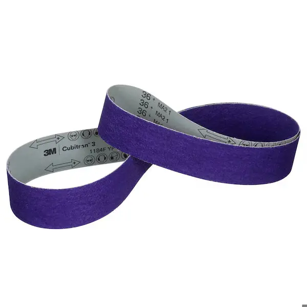 3M Cubitron 3 2" × 72" Cloth Belt 1184F – Yf-Weight, Film-Lok, Single-Flex, Knife-Slit Edge 1