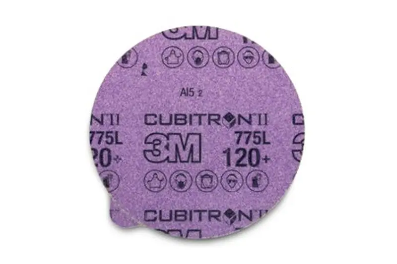 3M Cubitron Ii 775L Stikit Psa Sanding Discs — Tabbed, Hole-Free, 3-Mil Film Backing