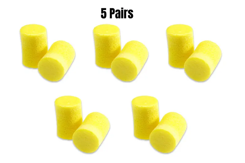 3M E-A-R Classic Foam Earplugs — 5-Pack, Uncorded, Individually Pillow-Packed, Nrr 29 Db 1