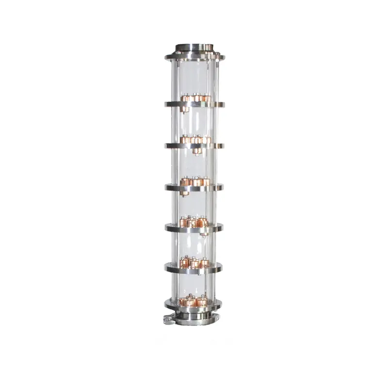 4" Borosilicate Glass 6-Plate Flute Column – North Stills 1