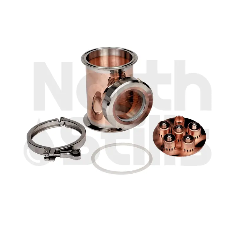 4" Copper Flute Section With Bubble Plate 1