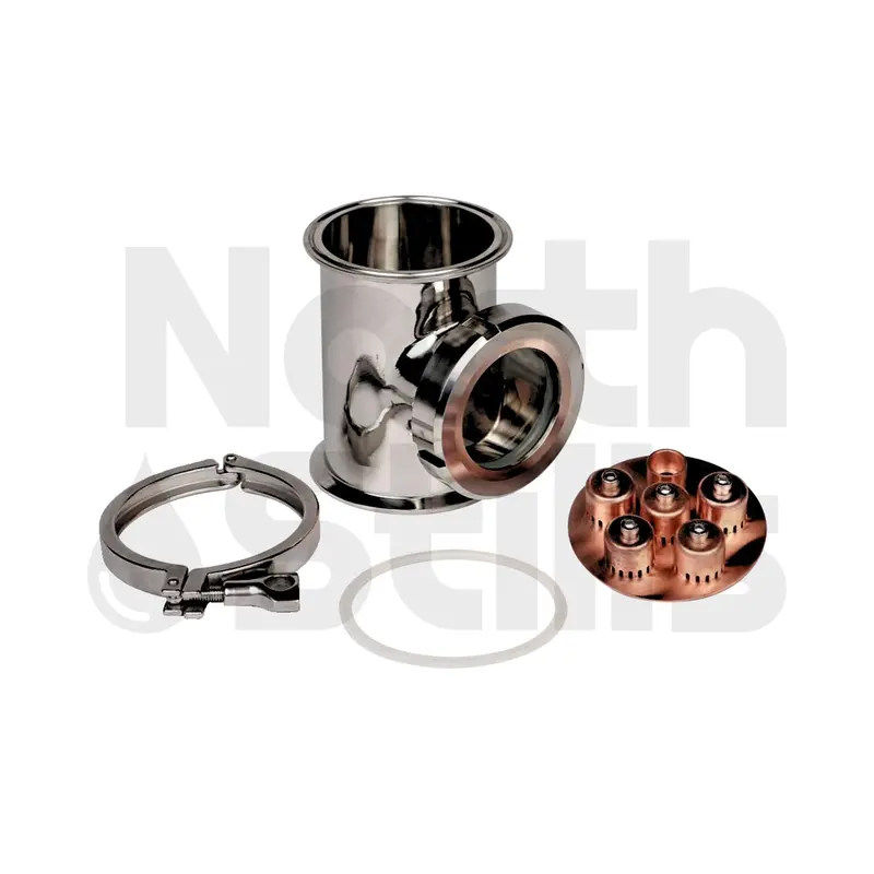 4" Stainless Steel Flute Section With Bubble Plate 1