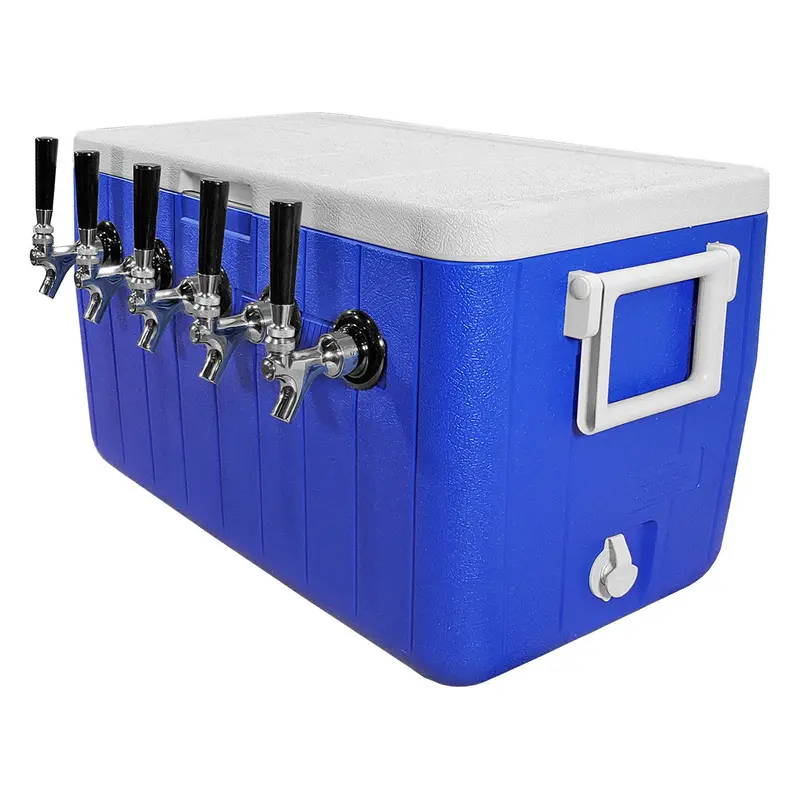 48-Quart Picnic-Style Jockey Box With Five Faucets 1