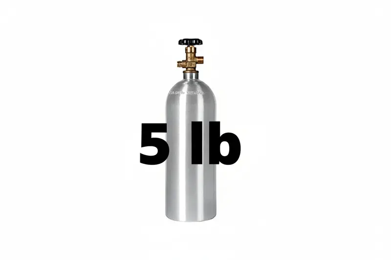 5 Lb Aluminum Co₂ Tank – Cga320 Valve For Small-Scale Draft Systems 1