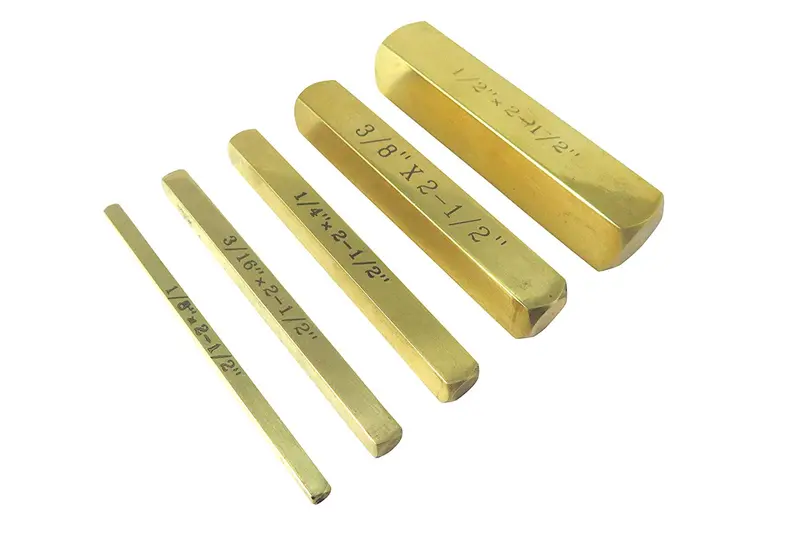 5-Piece Solid Brass Setup Bar Gauge Block Set For Machining Accuracy 1