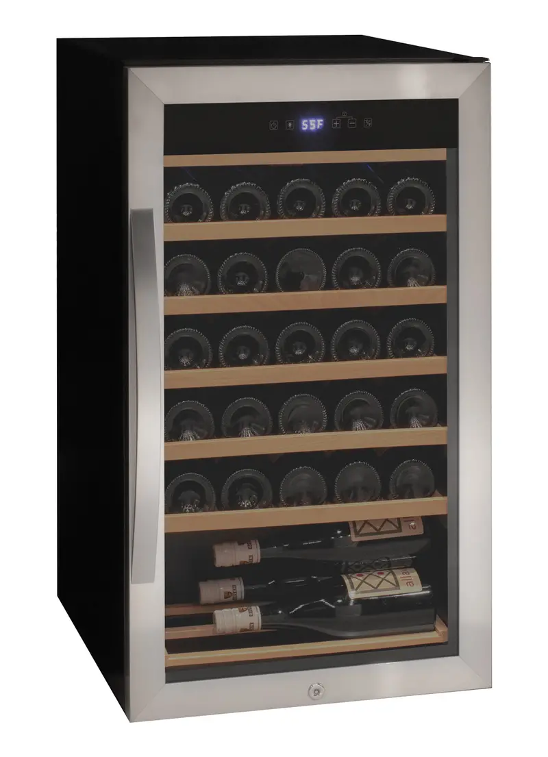Allavino Cascina 33-Bottle Single-Zone Freestanding Wine Cooler – Stainless Steel Door 1