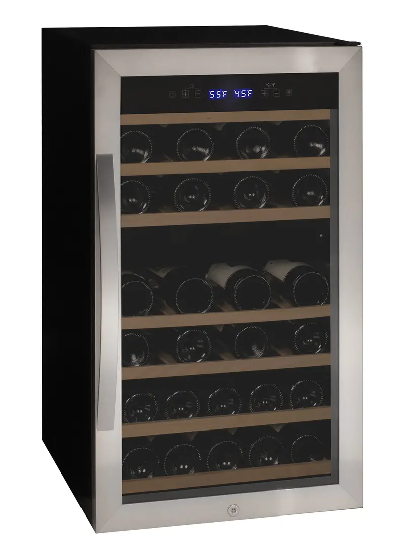 Allavino Cascina 43-Bottle Dual-Zone Freestanding Wine Refrigerator – Stainless Steel Door 1