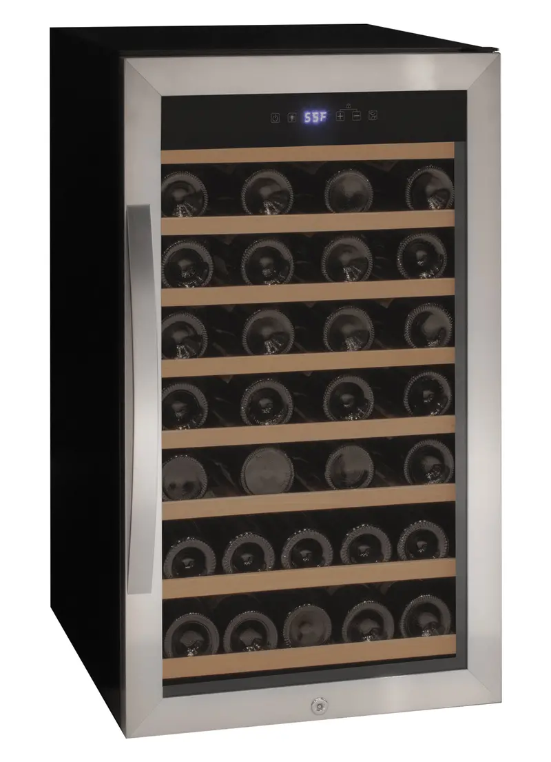 Allavino Cascina 50-Bottle Single-Zone Freestanding Wine Refrigerator – Stainless Steel Door 1