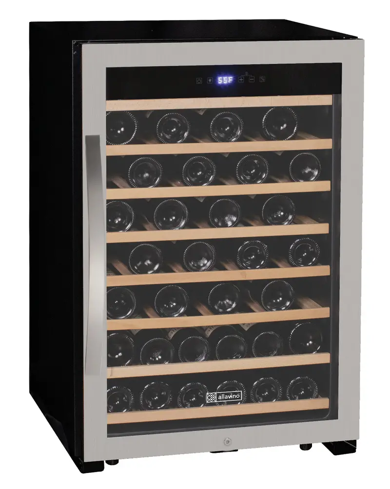 Allavino Cascina 55-Bottle Freestanding Wine Refrigerator – Stainless Steel Door, Single-Zone Cooling 1