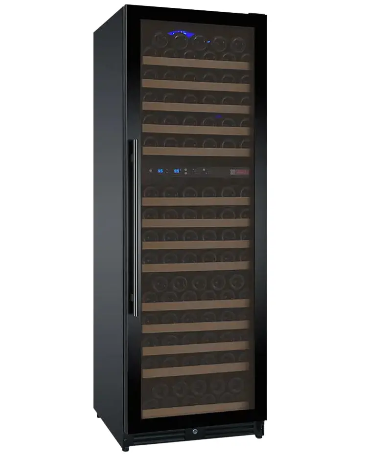 Allavino Flexcount 172-Bottle Dual-Zone Built-In Wine Refrigerator – Black Door, Right-Hinge Configuration 1