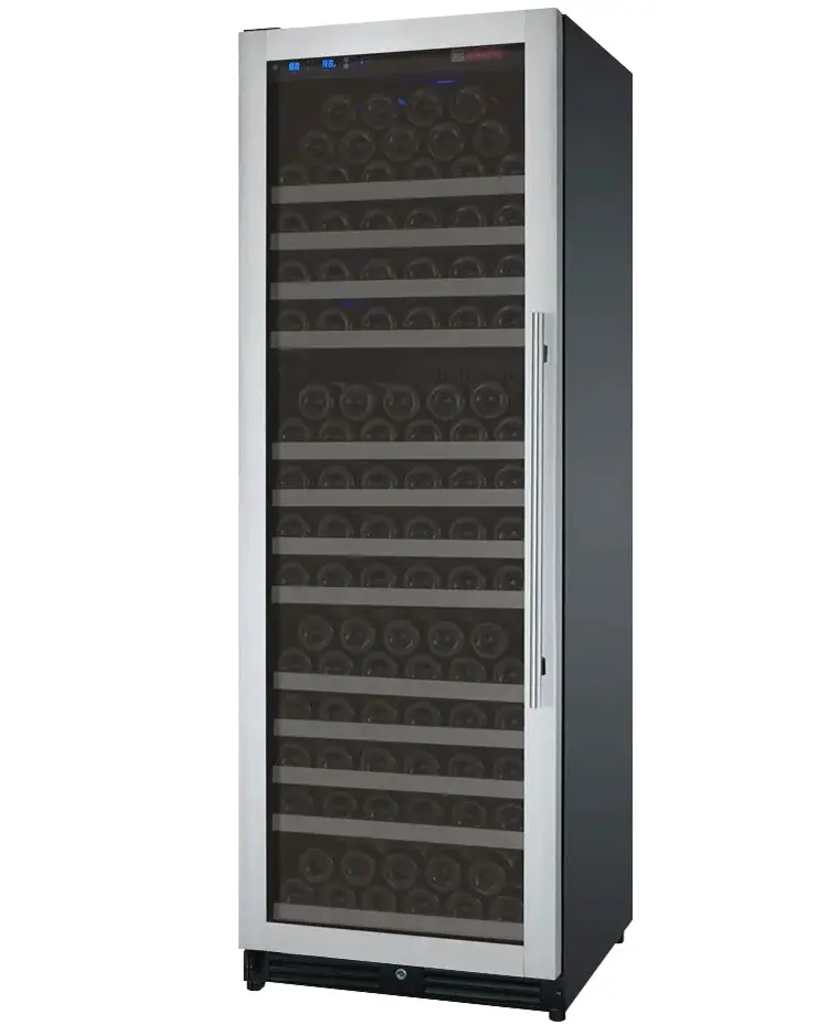 Allavino Flexcount Ii Tru-Vino 177-Bottle Single-Zone Wine Refrigerator – 24" Stainless Steel, Left-Hinge 1