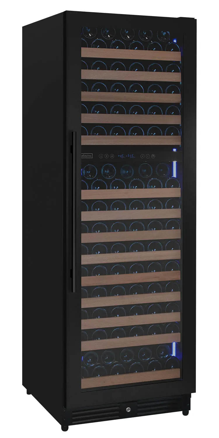 Allavino Reserva 172-Bottle Dual-Zone Built-In Wine Cooler – Black Metal Door, Right-Hinge 1