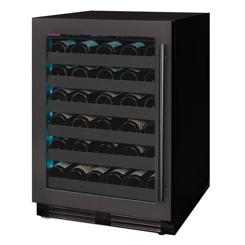Allavino Reserva 50-Bottle Single-Zone Built-In Wine Cooler – Black Stainless Steel Door, Left-Hinge 1