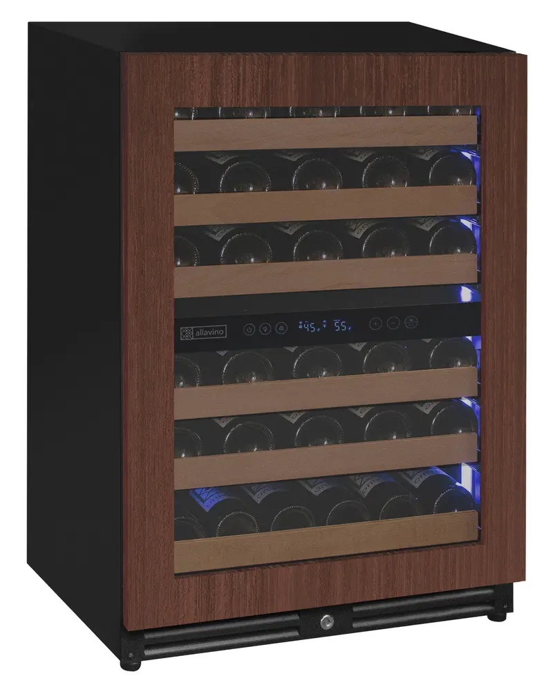 Allavino Reserva 51-Bottle Dual-Zone Luxury Built-In Wine Cooler – Panel-Ready Overlay, Right-Hinge 1
