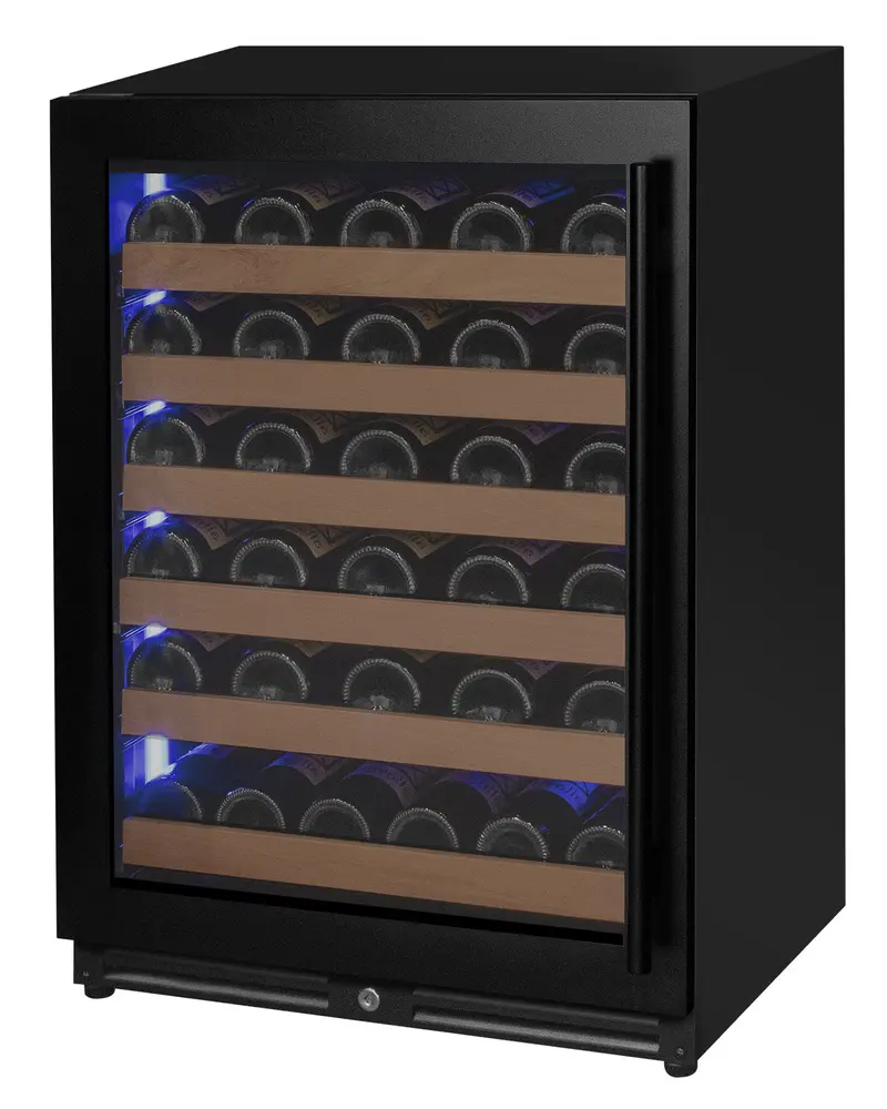 Allavino Reserva 51-Bottle Single-Zone Luxury Wine Cooler – Matte Black, Left-Hinge 1