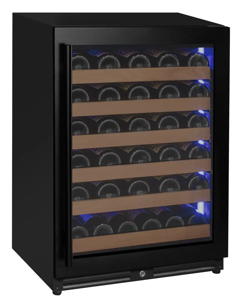 Allavino Reserva 51-Bottle Single-Zone Luxury Wine Cooler – Matte Black, Right-Hinge 1