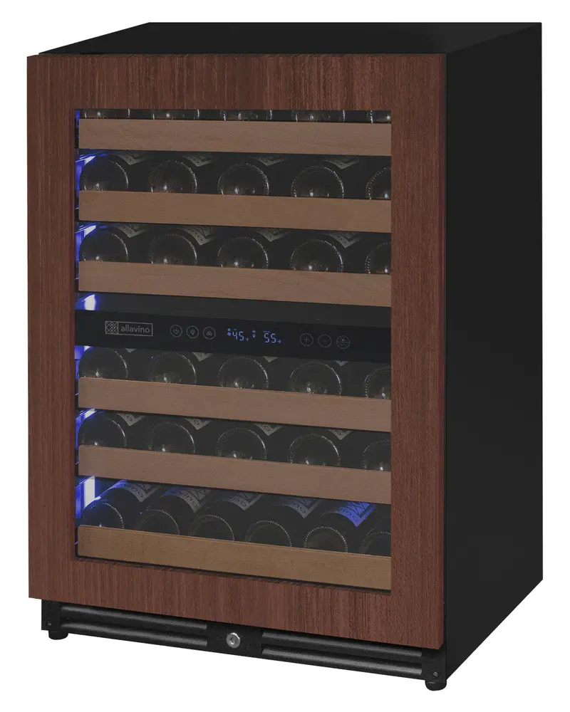 Allavino Reserva Series – 51-Bottle Dual-Zone Luxury Wine Refrigerator, Left-Hinge Panel Ready 1