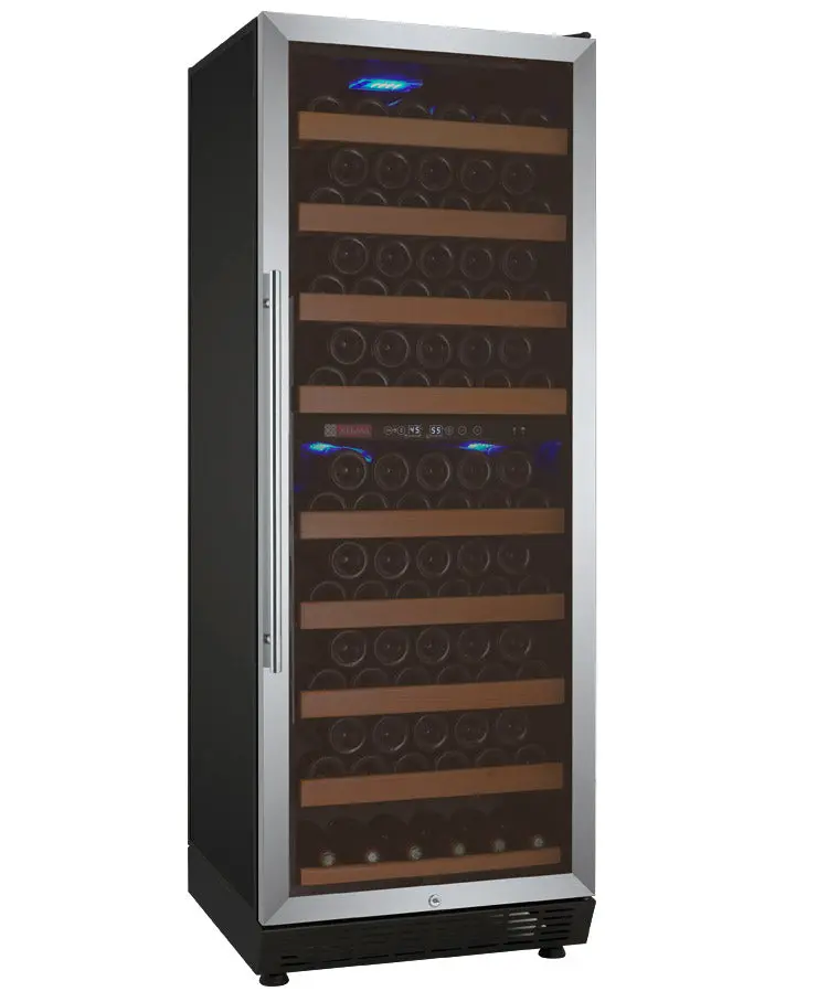 Allavino Vite 99-Bottle Dual-Zone Freestanding Wine Cooler – Stainless Steel Door, Right-Hinge 1