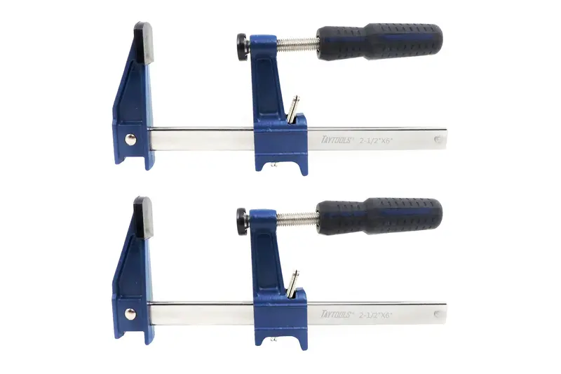 American-Style F-Clamps With Clutch Mechanism: 2-1/2" Throat Depth, 450 Lbs Holding Power 1