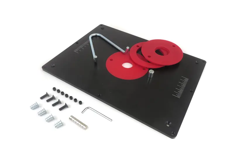 Anodized Aluminum Router Table Insert Plate – 9" × 12" × 1/4" Precision Fit 1