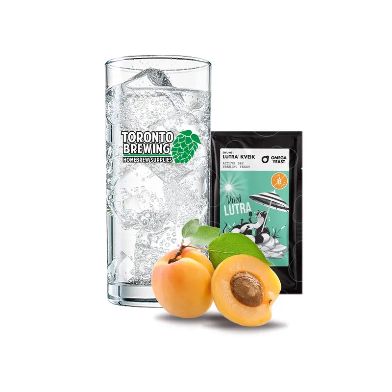 Apricot Hard Seltzer Brewing Kit – 5-Gallon Refreshing Fermented Drink Kit 1