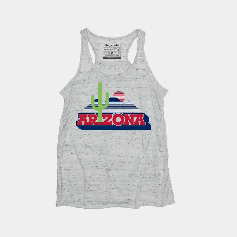 Arizona Cactus Logo Retro Tank Top For Women 1