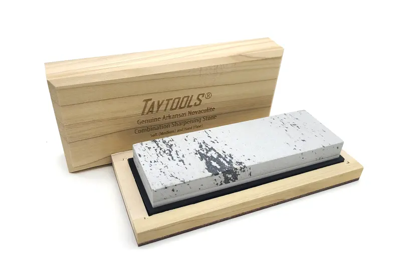 Arkansas Novaculite Combination Bench Stones – Wooden Box Set, 6" To 10" Sizes 1