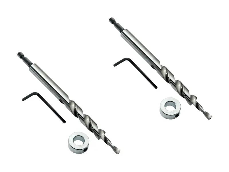 Armor 2-Piece Pocket Hole Drill Bit Kit: 3/8" Stepped Bit, Stop Collar & Allen Wrench 1