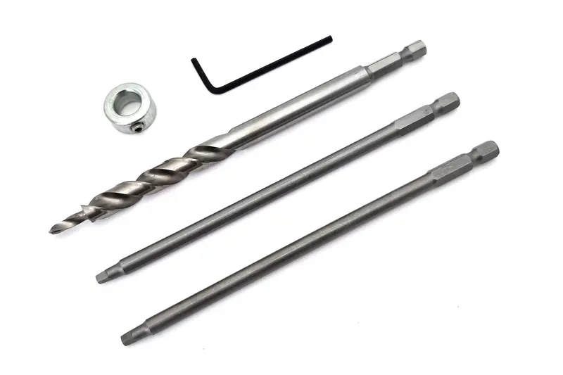 Armor Quick-Change Stepped Pocket Hole Bit With Dual #2 Square Drive Screwdrivers 1