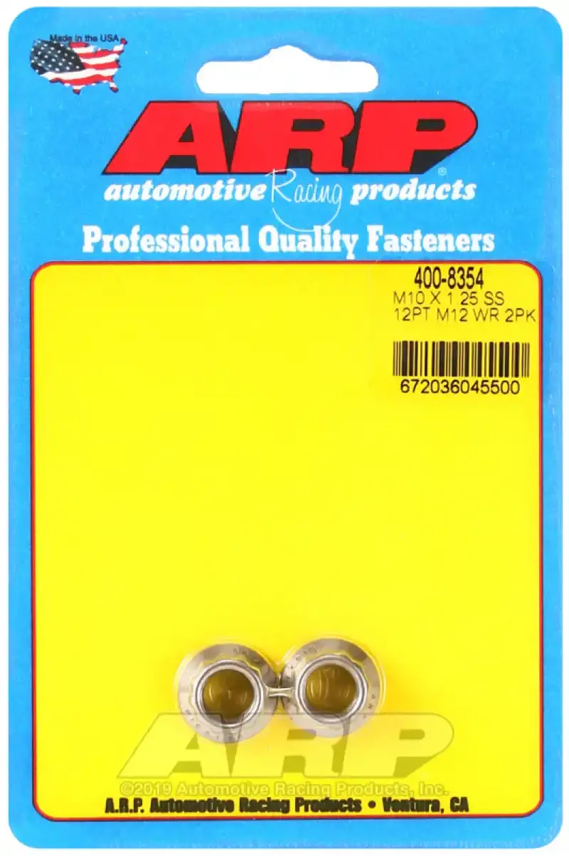 Arp Stainless Steel M10 X 1.25 Socket Head Cap Screw Kit – 12Mm 12-Point Nuts Included 1