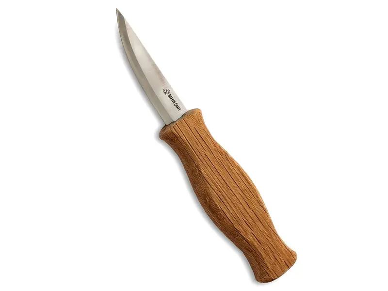 Beavercraft C4 Small Whittling Knife With Solid Oak Handle 1