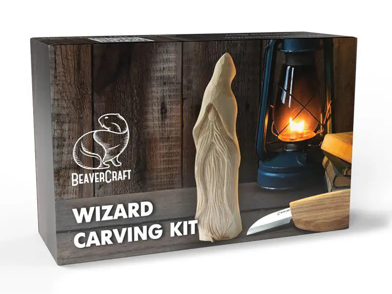 Beavercraft Diy03 Wizard-Themed Beginner Whittling Kit 1