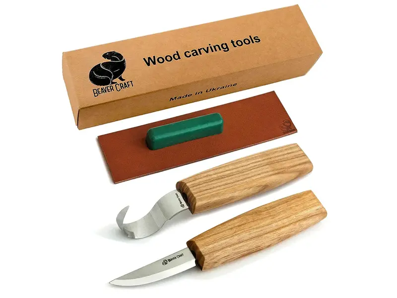 Beavercraft S01 Right-Handed Spoon Carving Set 1