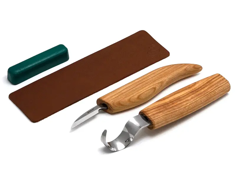 Beavercraft S02 Spoon Carving Set With Bonus Detail Knife 1