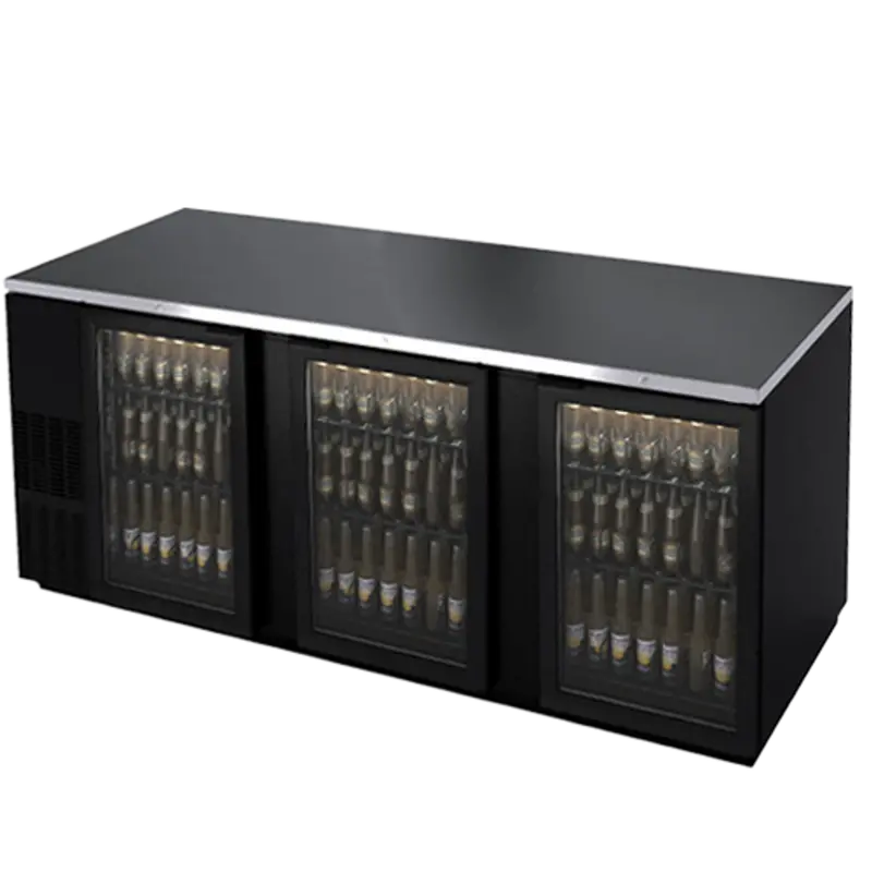 Built-In Back Bar Refrigerator With Three Glass Doors – Model Abbc-94 1