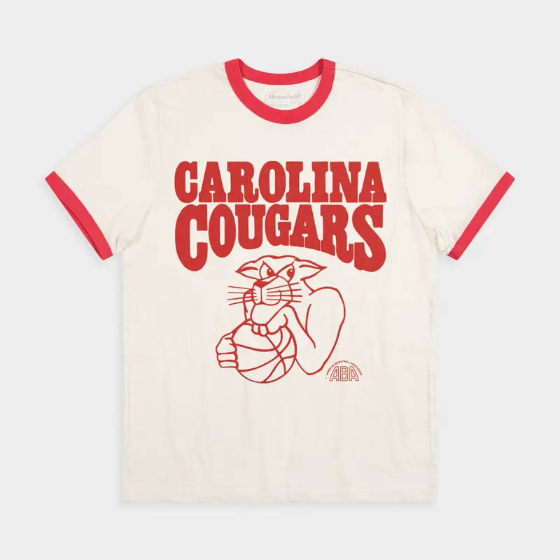 Carolina Cougars Aba Vintage Ringer T-Shirt 1