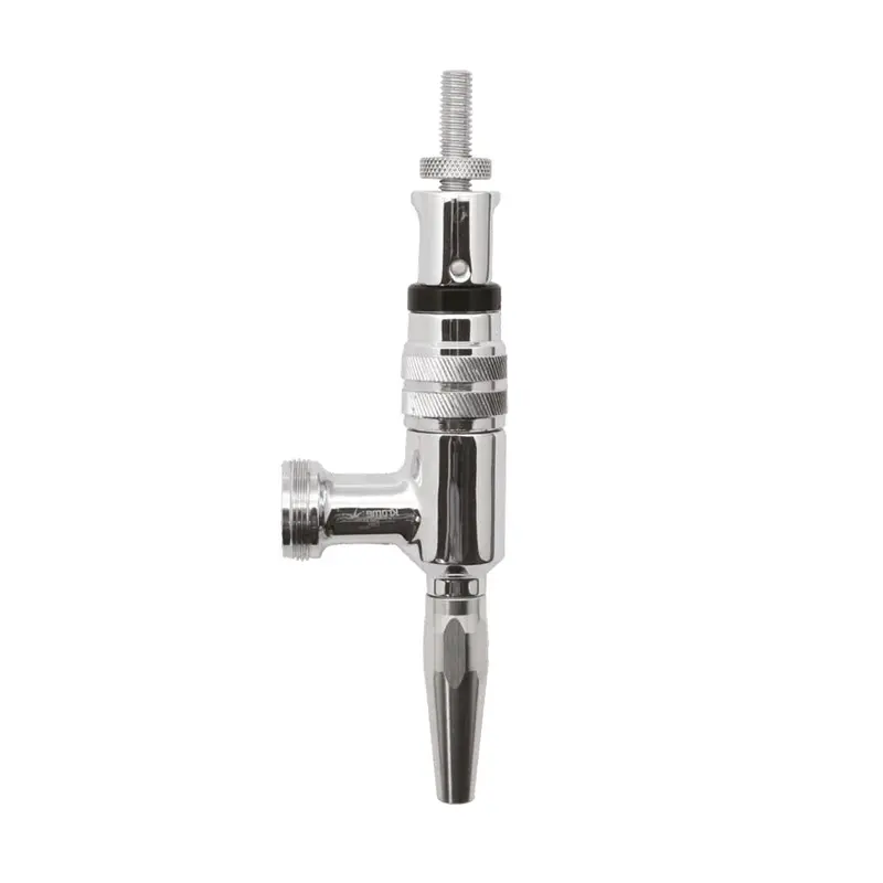 Chrome-Plated Brass Stout Faucet With Flow Control Valve 1