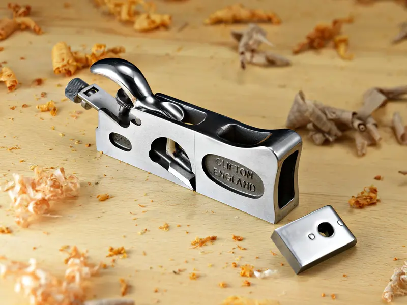 Clifton 3110 Shoulder Plane – 1-1/8" Wide, 0.125" Tool Steel Blade, Hrc 59–61 1