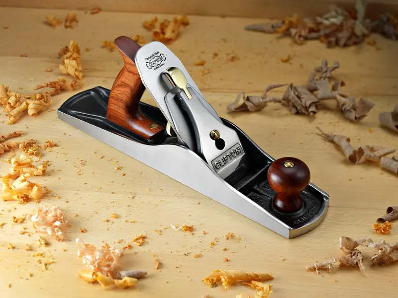 Clifton #5-1/2 Bench Plane – Bedrock Frog, Grey Cast Iron Body, 0.150" O1 Cryo Blade 1